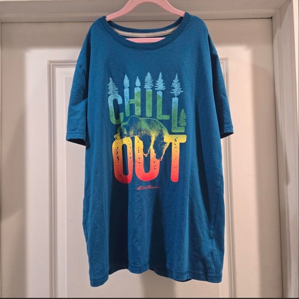 Eddie Bauer Kids “Chill Out” Graphic T-Shirt | Size L (14/16)